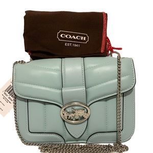 💐COACH C4519 💐 WATERFALL QUILTING GEORGIE CROSSBODY BAG MSRP $398